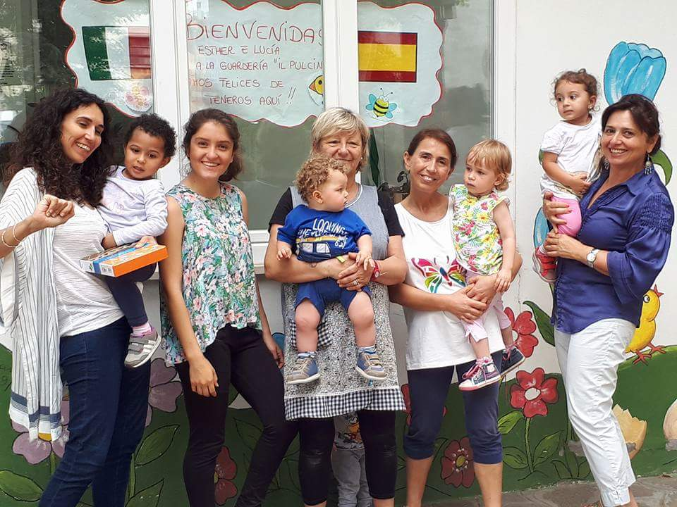 Una educadora infantil en Forli&nbsp;(Italia)